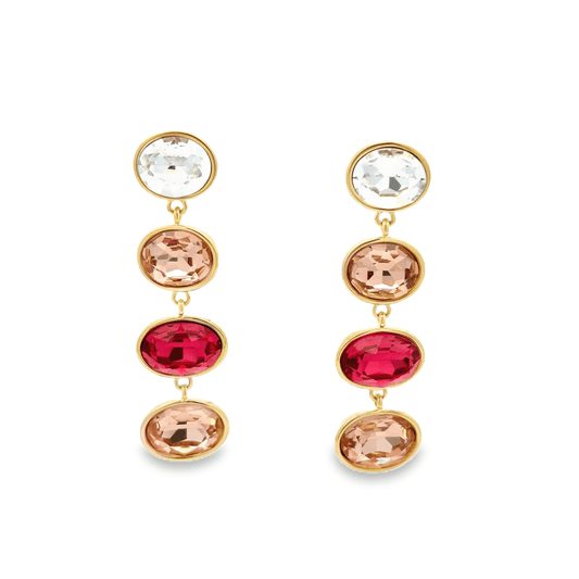 Elegant Multi-Colored Drop Earrings