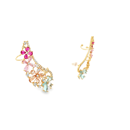 Colorful Floral Earrings