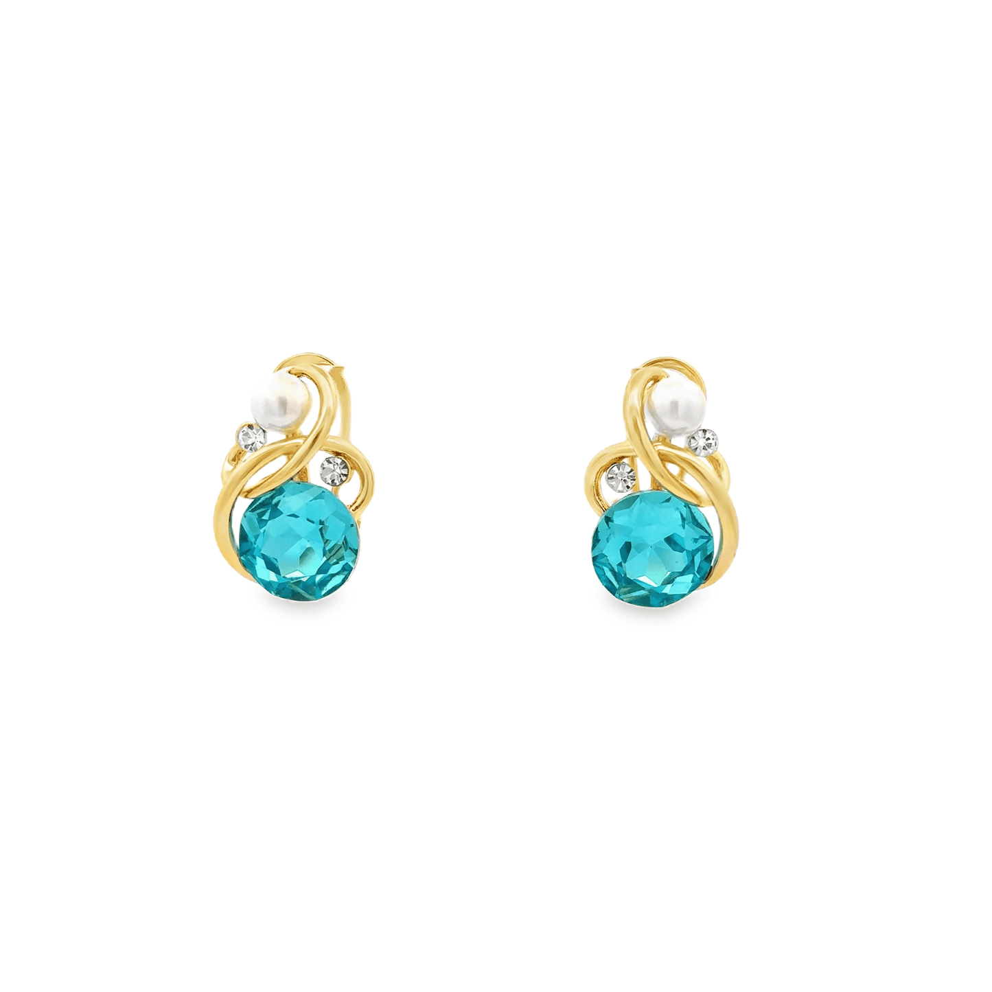 Elegant Gold and Turquoise Pendant