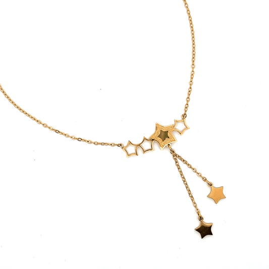 Gold Star Charm Delicate Necklace