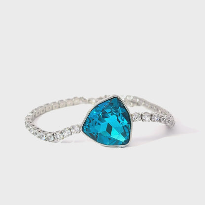 Elegant Turquoise Crystal Bracelet