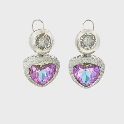 Elegant Lavender Sehrova Crystal Necklace