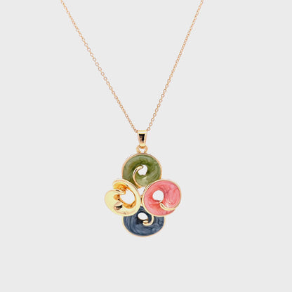 Colorful Swirl Pendant Set