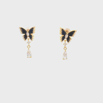 Elegant Butterfly Drop Earrings