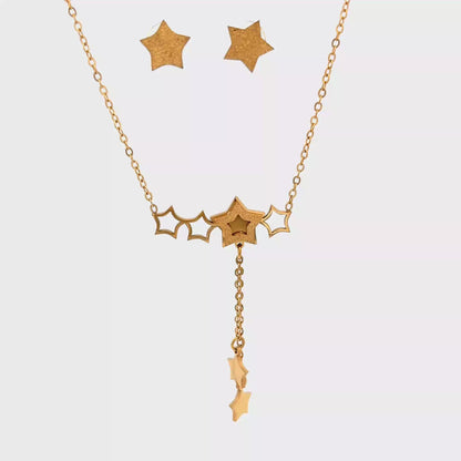 Gold Star Charm Delicate Necklace