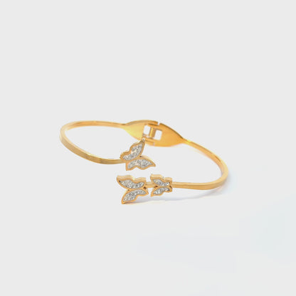 Elegant Gold Butterfly Bracelet