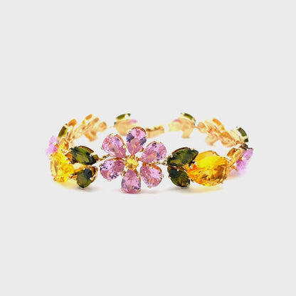 Colorful Floral Bracelet Design