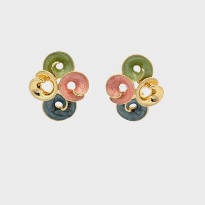 Colorful Swirl Pendant Set