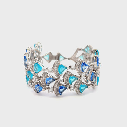 Blue Semi Precious Bracelet