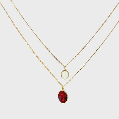 Elegant Layered Gold Pendant